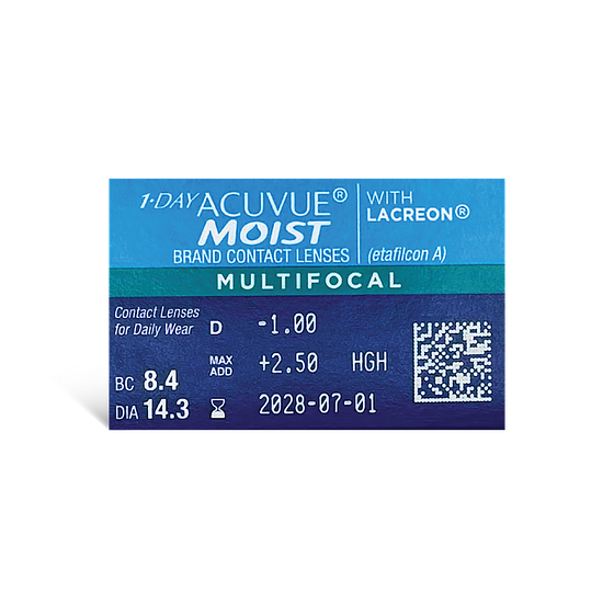 スワンミネラル100ml×5本 1-DAY ACUVUE MOIST Multifocal 30pk - Contact Lenses from Walmart