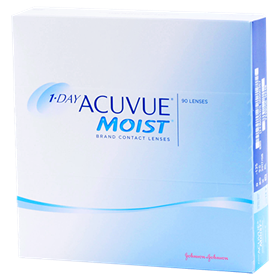 1-DAY ACUVUE MOIST 90pk contact lenses