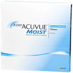 1-DAY ACUVUE MOIST for ASTIGMATISM 90pk contact lenses