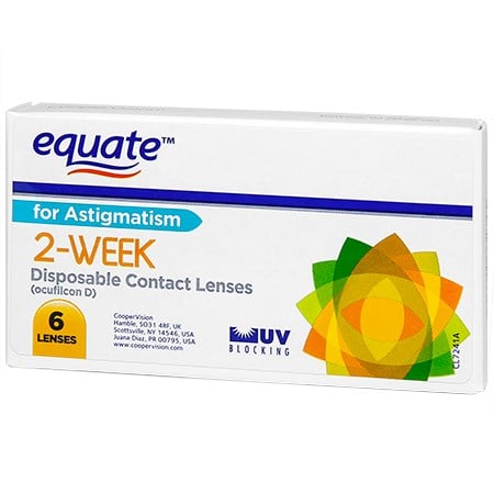 Equate 2 Week For Astigmatism contacts