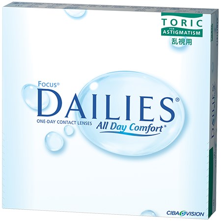 FOCUS DAILIES Toric 90 Pack contacts
