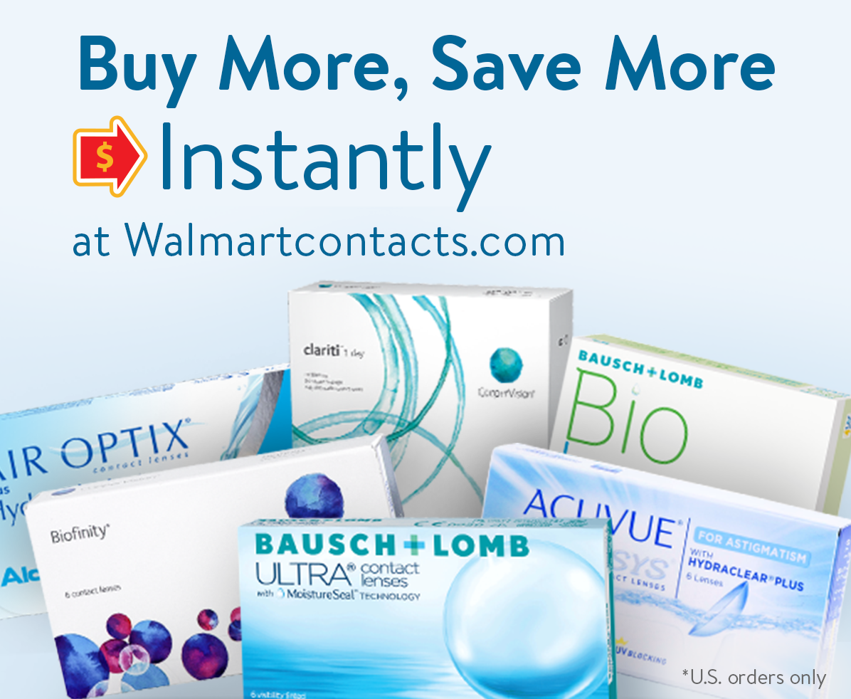 Buy more save more on all orders at walmartcontacts.com